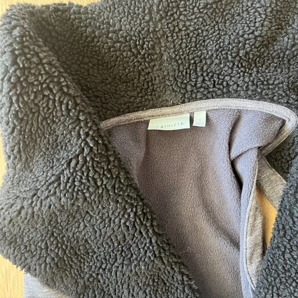 Athleta  Apres Anything Sherpa Fleece Lined Vest Size S - Picture 7 of 10